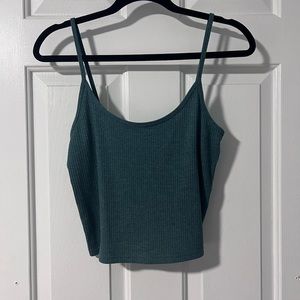 Pacson cropped tank in a blue/green color